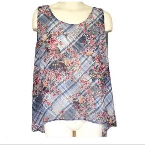 🛍Floral Patika sleeveless top Size M